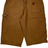 Carhartt Double Knee Carpenter Shorts - 30W 12L Brown Cotton