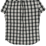 Quiksilver Checked Short Sleeve Shirt - XL Black & White Cotton