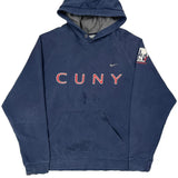 Cuny Nike College Hoodie - Large Blue Cotton