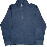 Calvin Klein 1/4 Zip - Large Blue Cotton