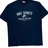 Nike Graphic T-Shirt - XL Navy Cotton