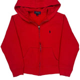 Age 10-12 Polo By Ralph Lauren Hoodie - Medium Red Cotton