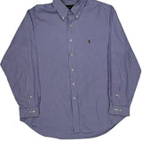 Ralph Lauren Striped Shirt - XL Purple Cotton