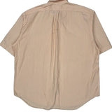 Ralph Lauren Striped Short Sleeve Shirt - XL Beige Cotton