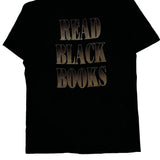 African American Book Centers Inc. Fruit Of The Loom Single Stitch T-Shirt - Large Black Cotton