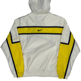 Sportswear Nike Striped Windbreaker - Small White Polyester