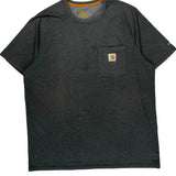 Carhartt T-Shirt - Large Gray Polyester