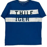 Tommy Hilfiger Striped T-Shirt - XL Blue Cotton