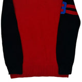 Polo By Ralph Lauren Striped 1/4 Zip - XS Red Cotton