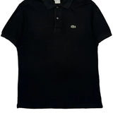 Lacoste Polo Shirt - Medium Black Cotton