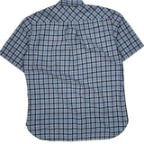 Tommy Hilfiger Checked Short Sleeve Shirt - Large Blue Cotton