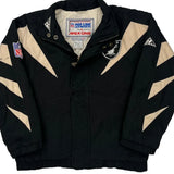 Raiders N.F.L. Pro Line Football Bomber Jacket - Medium Black Nylon