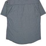 Wrangler Checked Short Sleeve Shirt - Medium Blue Cotton