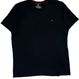 Tommy Hilfiger T-Shirt - Large Black Cotton