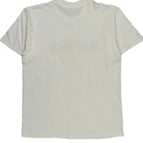 Single Stitch New York Hard Rock Cafe Graphic T-Shirt - Large White Cotton