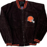 Cleveland Browns Nfl Varsity Jacket - Medium Brown Polyester