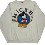 Mickey Mouse Mickey Unlimited Graphic Sweatshirt - XL White Cotton Blend