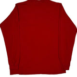 Stripes Adidas Long Sleeve T-Shirt - XL Red Cotton