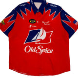 Dennit Racing Nascar Short Sleeve Shirt - XL Blue Polyester