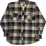Dickies Checked Flannel Shirt - Medium Brown Cotton