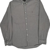 Tommy Hilfiger Checked Shirt - Large Gray Cotton