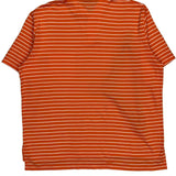 Polo By Ralph Lauren Striped Polo Shirt - XL Orange Cotton