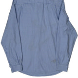 Lacoste Checked Shirt - Medium Blue Cotton