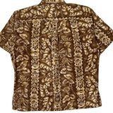 Cooke Street Hawaiian Shirt - XL Brown Cotton