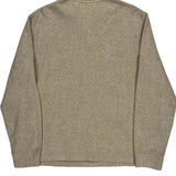 Polo By Ralph Lauren 1/4 Zip - Large Beige Cotton Blend