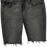 True Religion Denim Shorts - 32W 12L Gray Denim