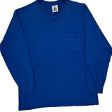 Lee Long Sleeve T-Shirt - Large Blue Cotton