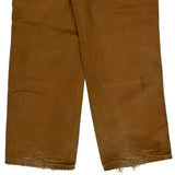 Made In USA Carhartt Double Knee Carpenter Pants - 31W 30L Brown Cotton