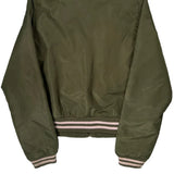 Age 14 Lonsdale Spellout Bomber Jacket - Medium Green Polyester