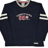 Disneyland 55 Disney Sweatshirt - Large Navy Cotton