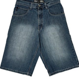 Southpole Graphic Denim Shorts - 31W 13L Blue Denim