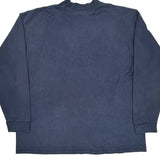 Nike Long Sleeve T-Shirt - XL Blue Cotton