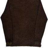 Carhartt Spellout Long Sleeve T-Shirt - Medium Brown Cotton