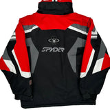 X-Static Insulation Spyder Graphic Ski Jacket - Small White Polyester