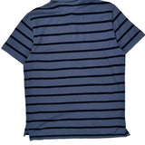 Tommy Hilfiger Striped Polo Shirt - Large Blue Cotton
