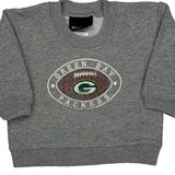 Age 18 Months Reebok Green Bay Packers Long Sleeve T-Shirt - 3XS Gray Cotton