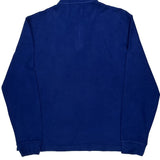 Estate Rib Polo By Ralph Lauren 1/4 Zip - Medium Blue Cotton
