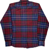 Barbour Checked Flannel Shirt - Large Blue Cotton
