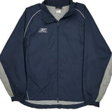 Reebok Windbreaker - Large Navy Nylon