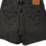 Levis Denim Shorts - 32W US 8 Gray Cotton