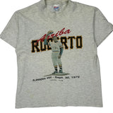 Roberto Hanes Single Stitch T-Shirt - Large Grey Cotton