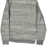 Carhartt Striped Hoodie - Medium Grey Cotton Blend