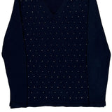 Tommy Hilfiger Studded Sweater - Medium Navy Cotton