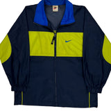 Nike Graphic Windbreaker - Large Blue Nylon