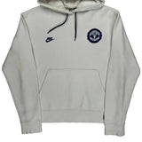 Manchester United Nike Football Hoodie - Medium White Cotton