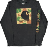 Carhartt Camo Long Sleeve T-Shirt - Medium Camo Cotton